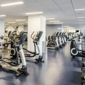 Fitness center at Hyatt Regency Chicago.