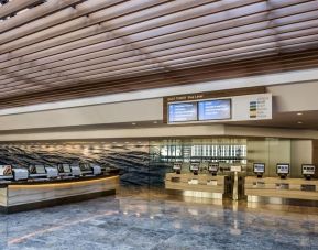 Self check-in and check-out kiosk available at Hyatt Regency Chicago.