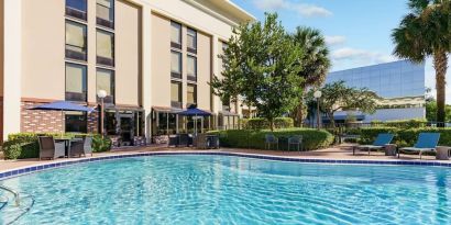 Refreshing outdoor pool at Hampton Inn By Hilton Fort Lauderdale-Cypress Creek.