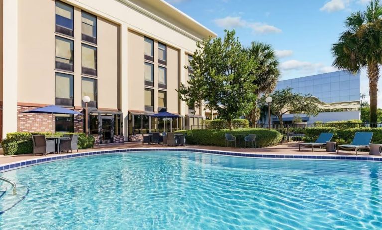 Refreshing outdoor pool at Hampton Inn By Hilton Fort Lauderdale-Cypress Creek.