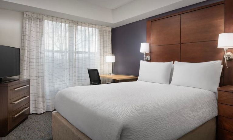 Day use room with work desk at Residence Inn Kansas City Overland Park.