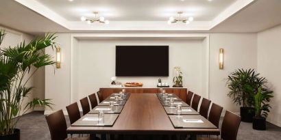 Professional meeting room at The James New York, NoMad.