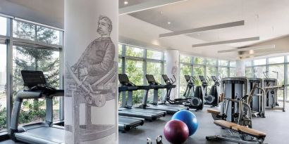 Well-equipped fitness center at Hotel Nia, Autograph Collection.