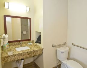 Guest bathroom with shower at The Stevenson Monterey.