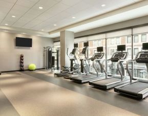 Fitness facility at Home2 Suites By Hilton Chicago River North.
