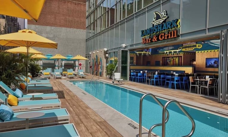 Outdoor pool at Margaritaville Resort Times Square.