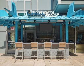 Outdoor bar at Margaritaville Resort Times Square.