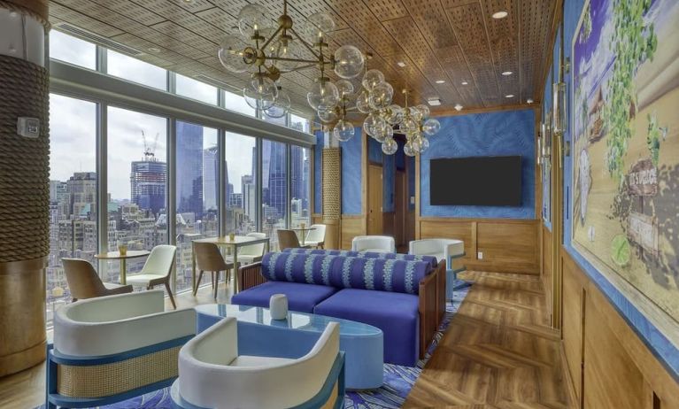 Coworking lounge at Margaritaville Resort Times Square.