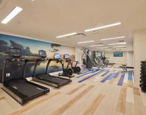 Fitness center at Margaritaville Resort Times Square.