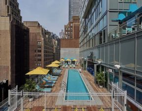 Outdoor pool at Margaritaville Resort Times Square.