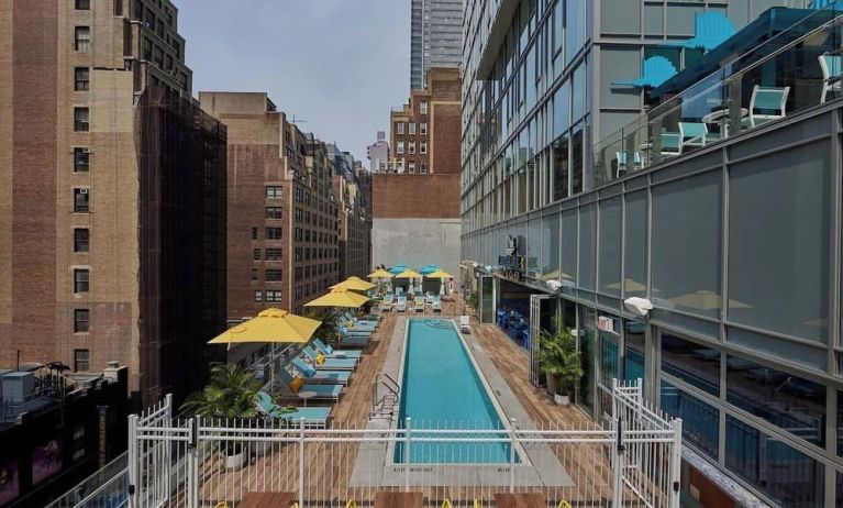 Outdoor pool at Margaritaville Resort Times Square.