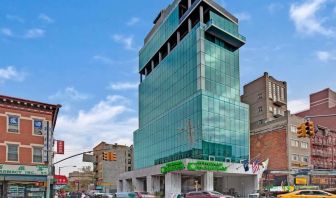 Hotel exterior at Wyndham Garden Chinatown NYC.