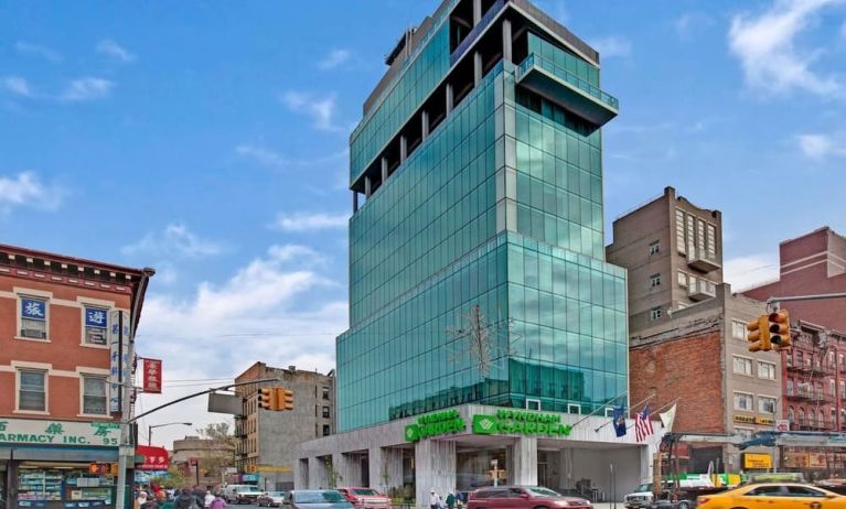 Hotel exterior at Wyndham Garden Chinatown NYC.