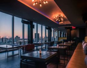 Bar with city view at Wyndham Garden Chinatown NYC.