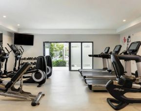 Fitness center at Renaissance Boca Raton Hotel.
