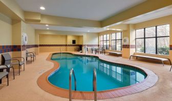 Refreshing indoor pool at Hampton Inn & Suites Providence/Smithfield.