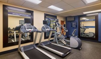 Fitness center at Hampton Inn & Suites Providence/Smithfield.