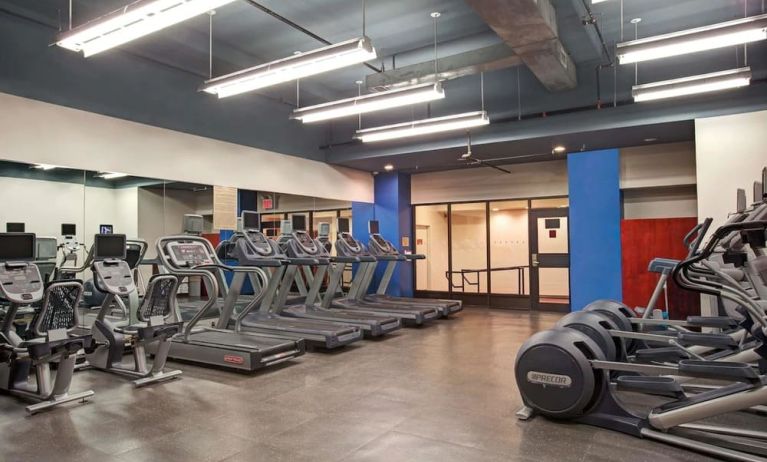 Well-equipped fitness center at The New Yorker Hotel, A Wyndham Hotel.