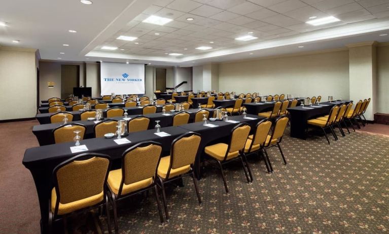 Meeting room at The New Yorker Hotel, A Wyndham Hotel.