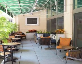 Patio perfect for coworking at Hampton Inn Philadelphia Center City - Convention Center.