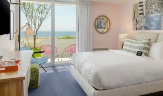 Day use room with a view of the ocean at Plunge Beach Resort.