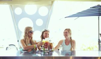 Poolside bar at Plunge Beach Resort.