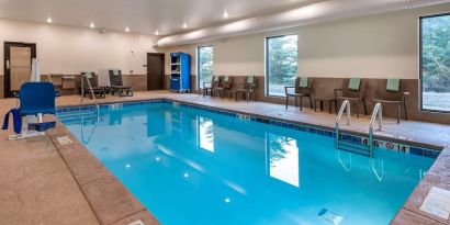 Refreshing indoor pool at Comfort Inn & Suites Mankato.