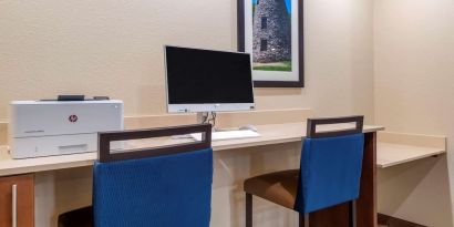 Business center at Comfort Inn & Suites Mankato.