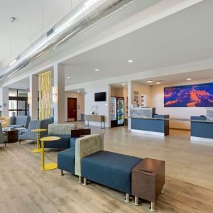 Lobby and coworking lounge at Best Western Plus Executive Residency Phoenix North Happy Valley.