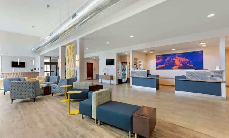 Lobby and coworking lounge at Best Western Plus Executive Residency Phoenix North Happy Valley.