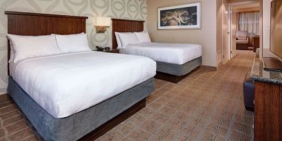 Day use twin room at Embassy Suites By Hilton San Diego-La Jolla.