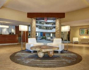 Lobby lounge at Embassy Suites By Hilton San Diego-La Jolla.