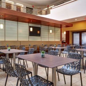 Hotel restaurant at Embassy Suites By Hilton San Diego-La Jolla.