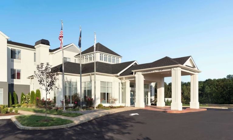 Hotel entrance at Hilton Garden Inn Kennett Square.