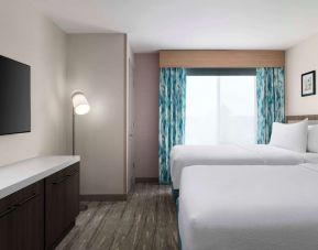 Day use twin room at Hilton Garden Inn Kennett Square.