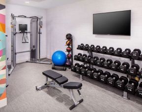 Fully equipped fitness center at Hilton Garden Inn Washington DC Downtown.