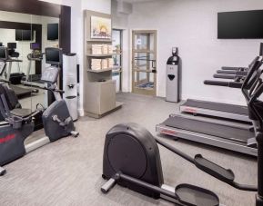 Fully equipped fitness center at Hilton Garden Inn Washington DC Downtown.