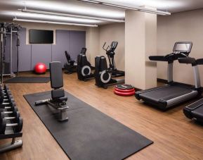 Fitness center at Hilton Brooklyn New York.