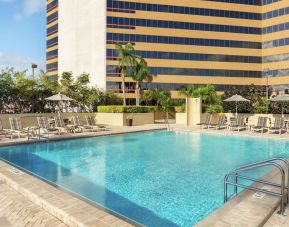 Relaxing outdoor pool at DoubleTree By Hilton Orlando Downtown.
