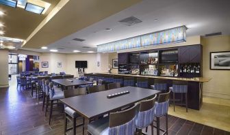 Hotel bar perfect for coworking at DoubleTree By Hilton Orlando Downtown.
