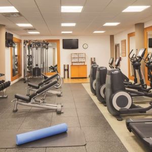 Fitness center at DoubleTree By Hilton Orlando Downtown.
