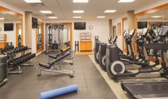 Fitness center at DoubleTree By Hilton Orlando Downtown.
