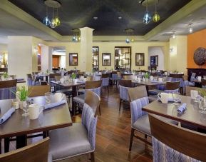 Breakfast area perfect for coworking at DoubleTree By Hilton Orlando Downtown.
