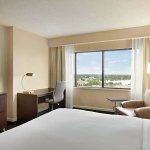 Day use room with work desk at DoubleTree By Hilton Orlando Downtown.
