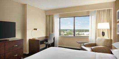 Day use room with work desk at DoubleTree By Hilton Orlando Downtown.
