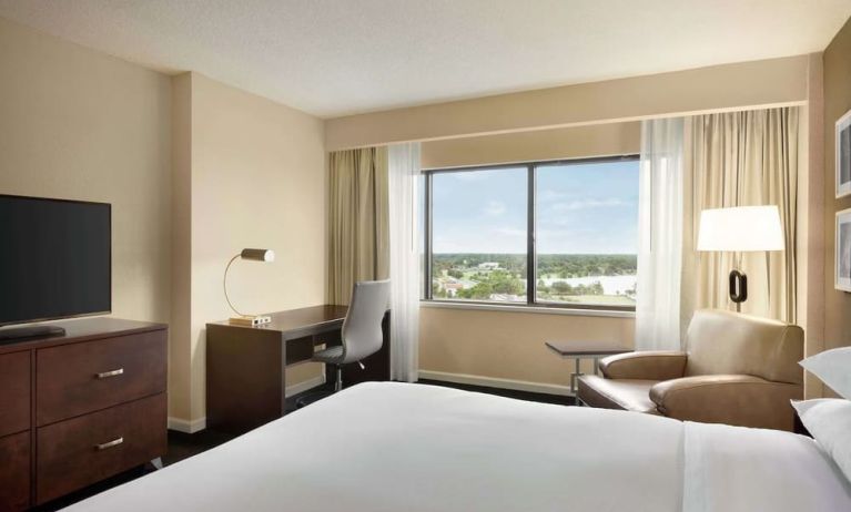 Day use room with work desk at DoubleTree By Hilton Orlando Downtown.
