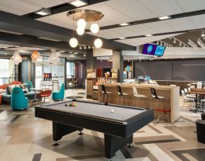 Billiards table available in the lobby of Tru By Hilton Milwaukee Brookfield.