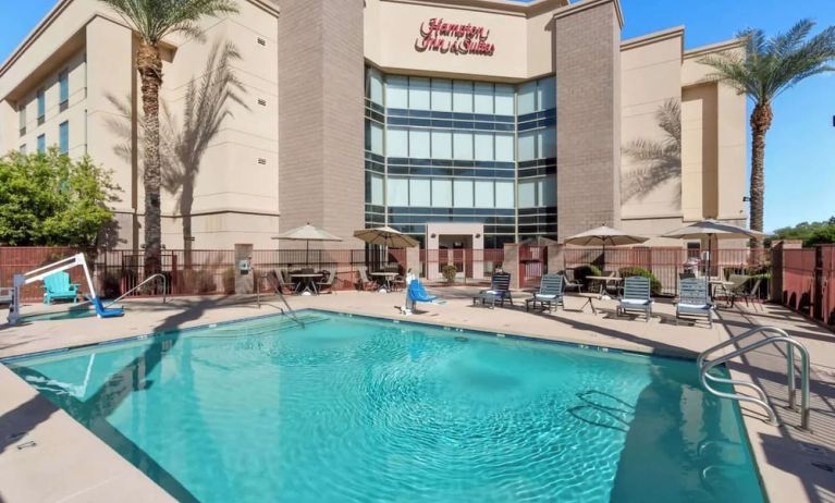 Refreshing outdoor pool at Hampton Inn & Suites Phoenix/Gilbert.