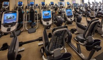 Fitness center available at Hilton Anatole.