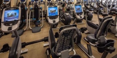 Fitness center available at Hilton Anatole.